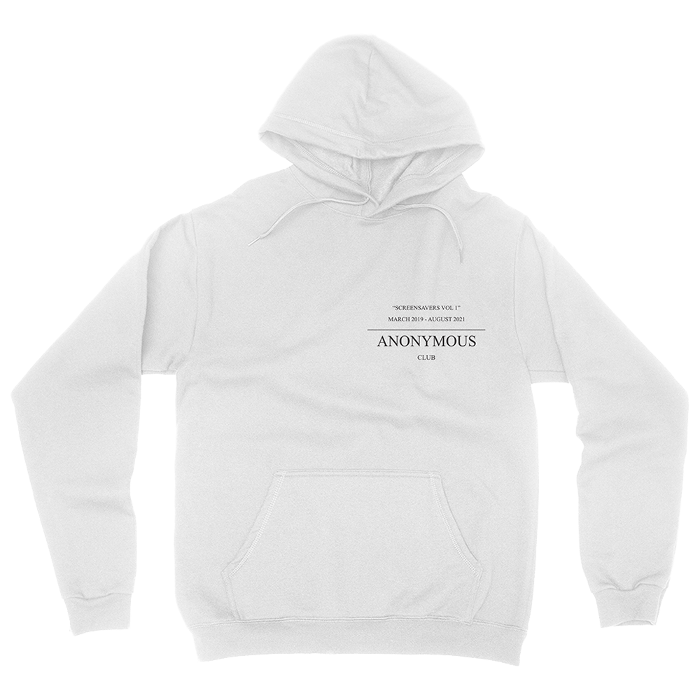 Anonymous Club White Hooded Sweatshirt